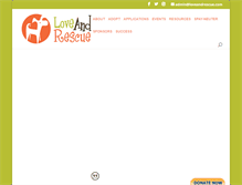 Tablet Screenshot of loveandrescue.com